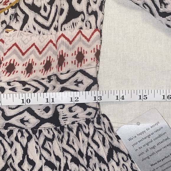 Angie Boho Ikat Knot Front Peekaboo Dress - Picture 12 of 16